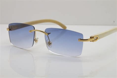 light blue cartier glasses|rimless glasses cartier.